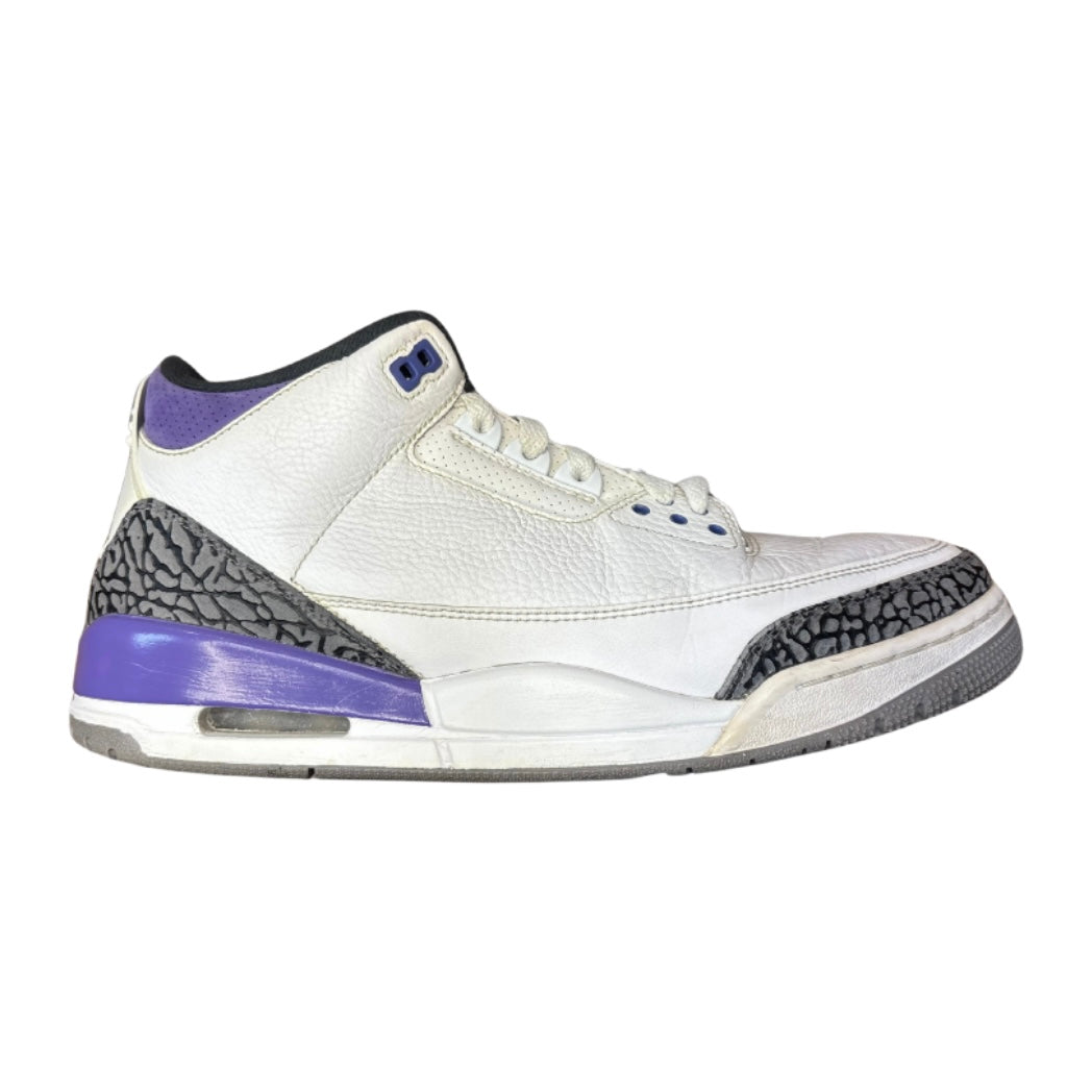 JORDAN 3 RETRO 'DARK IRIS' (SLIGHTLY USED)