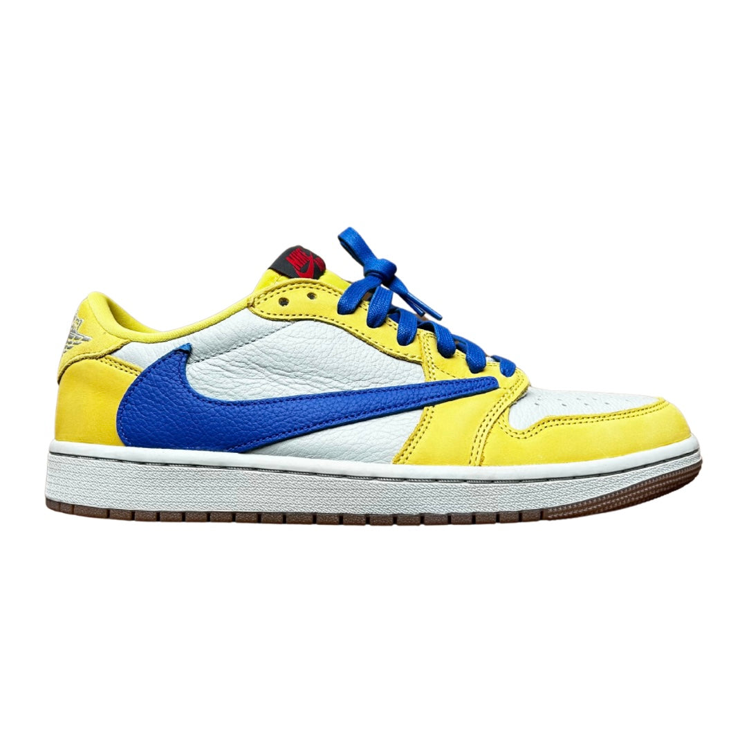 TRAVIS SCOTT X WMNS JORDAN 1 RETRO LOW 'CANARY' (SLIGHTLY USED)