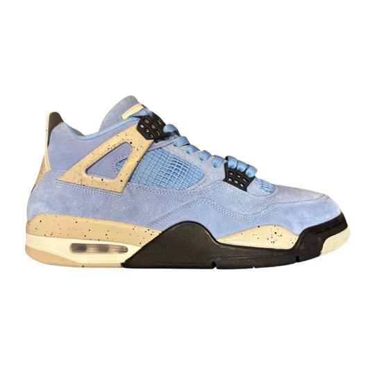 JORDAN 4 RETRO 'UNIVERSITY BLUE' (SLIGHTLY USED)