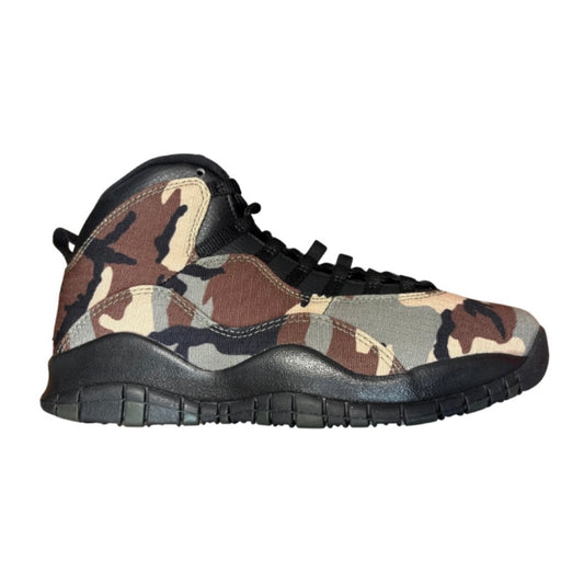 JORDAN 10 RETRO 'WOODLAND CAMO' (SLIGHTLY USED / REP BOX)