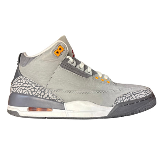 JORDAN 3 RETRO 'COOL GREY' 2021 (SLIGHTLY USED)