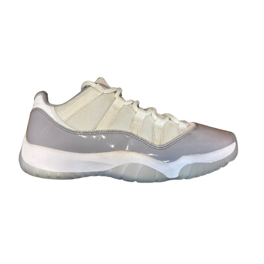 JORDAN 11 RETRO LOW 'CEMENT GREY' (SLIGHTLY USED)