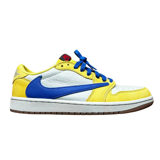 TRAVIS SCOTT X WMNS JORDAN 1 RETRO LOW 'CANARY' (SLIGHTLY USED)