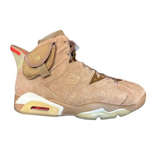 TRAVIS SCOTT X JORDAN 6 RETRO 'BRITISH KHAKI' (SLIGHTLY USED)