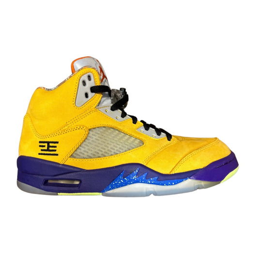 JORDAN 5 RETRO SE 'WHAT THE' (SLIGHTLY USED)