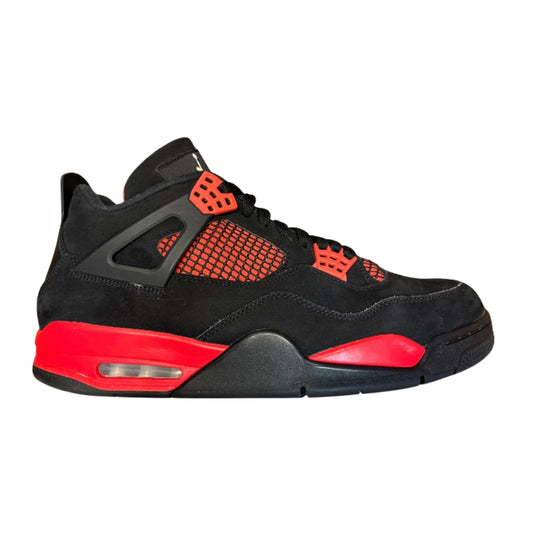 JORDAN 4 RETRO 'RED THUNDER' (SLIGHTLY USED)